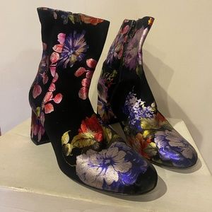 Miss-Fire fabulous painted suede boots sz 39